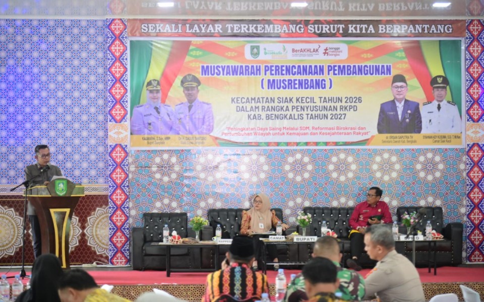 Kejar Pemerataan, Musrenbang Kecamatan Siak Kecil Tekankan Skala Prioritas Berbasis Data