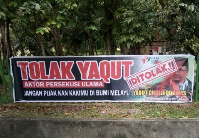 GMMK Riau Akan Perlakukan Yaqut Seperti GP Ansor Lakukan UAS di Jawa