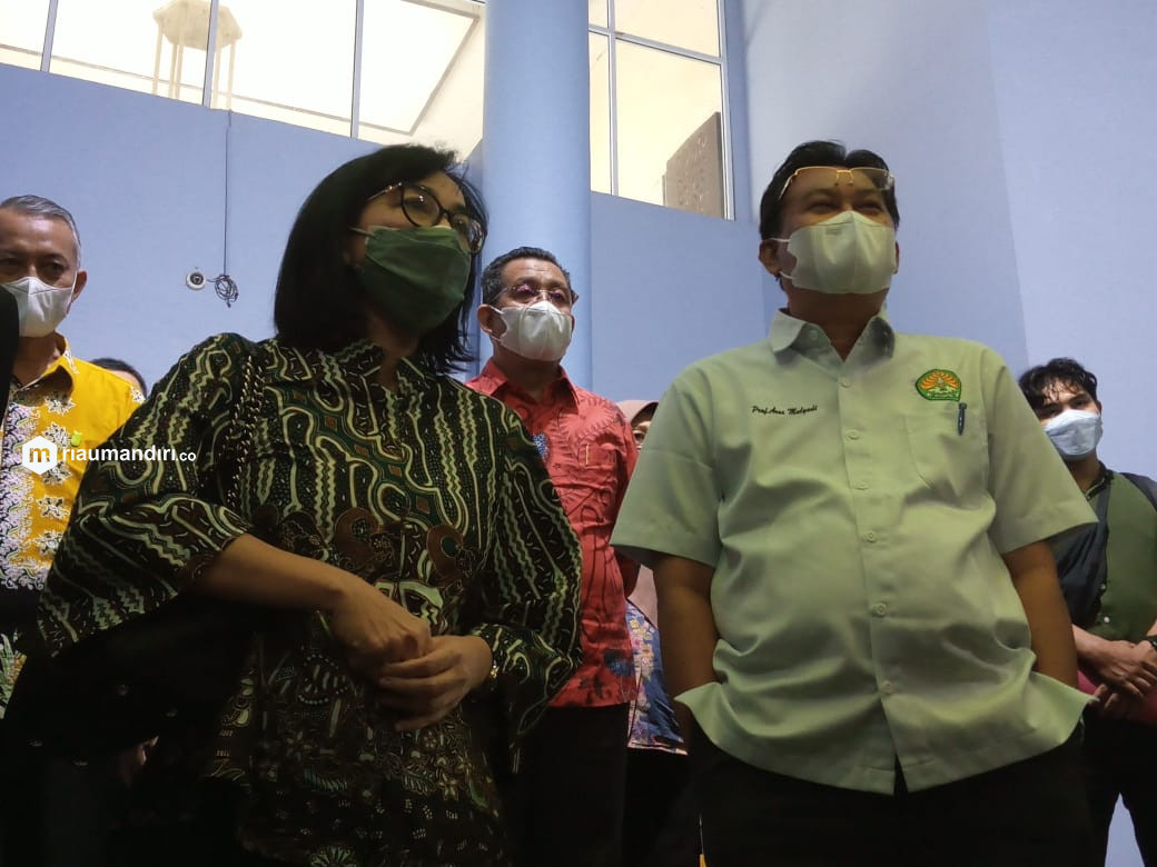Itjen Kemendikbud Datangi UNRI, Pastikan SH Dinonaktifkan dalam Seminggu