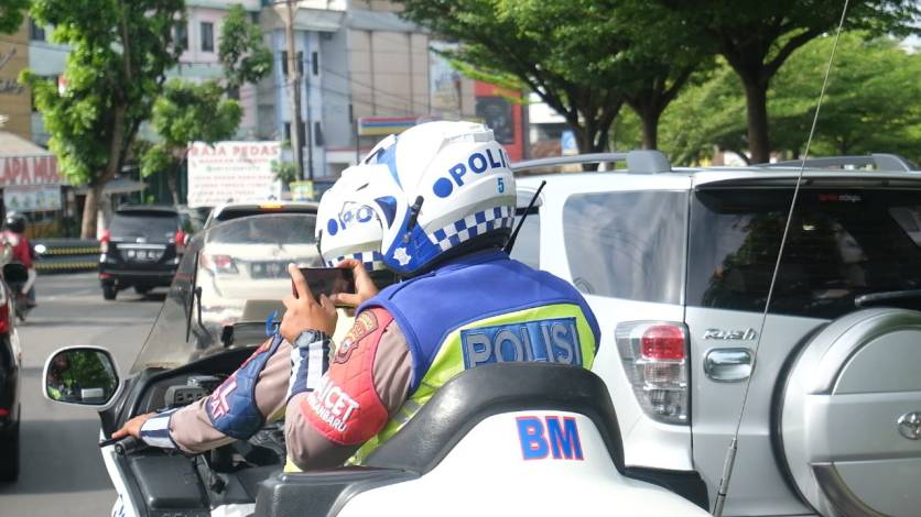 Polisi Gunakan Aplikasi Zapin Tanjak Selama Ops Lancang Kuning