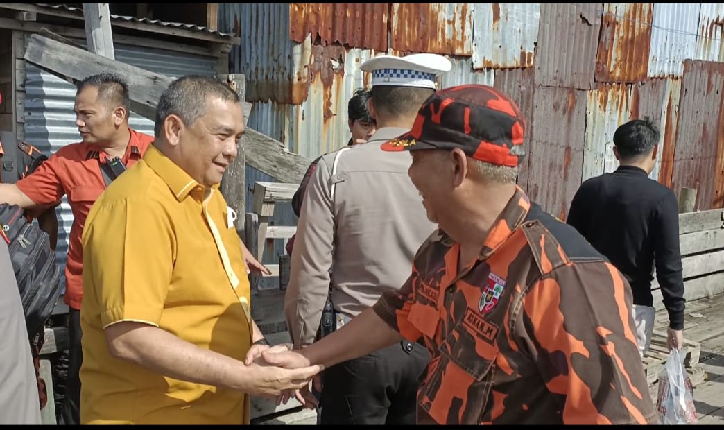 Pemuda Pancasila Sambut Kunjungan Wagub Riau di Kota Selatpanjang..