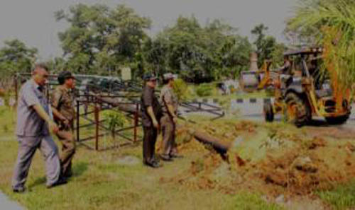 BP2TPM Kampar Tertibkan Reklame Tak Berizin