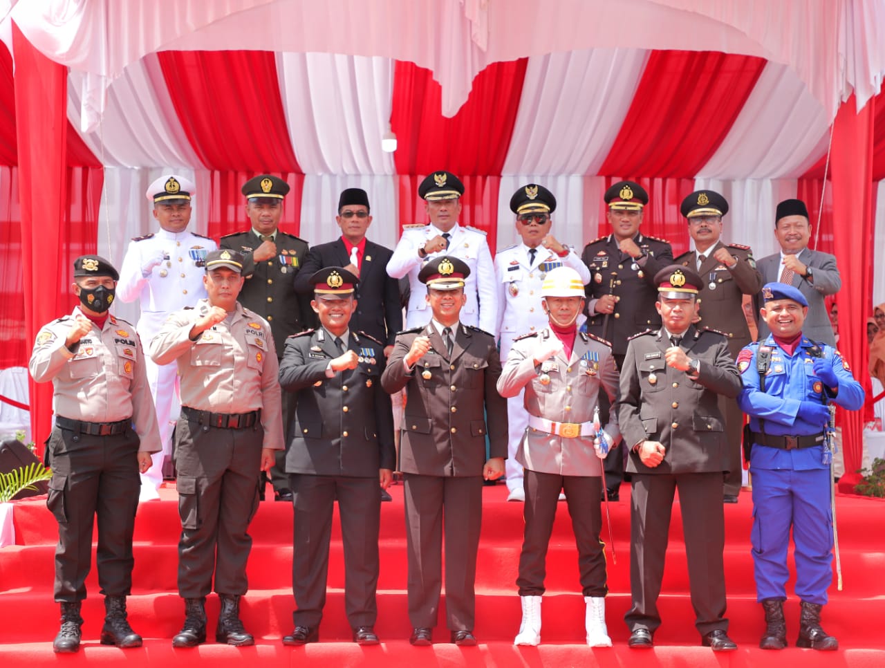 Upacara Peringatan HUT RI ke-77 di Kepulauan Meranti Berlangsung Khidmat