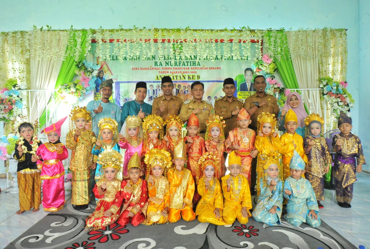 Wabup Meranti H Asmar Hadiri Pelepasan dan Wisuda Angkatan Ke-9 Santri Santriwati Raudhatul Atfal Nu
