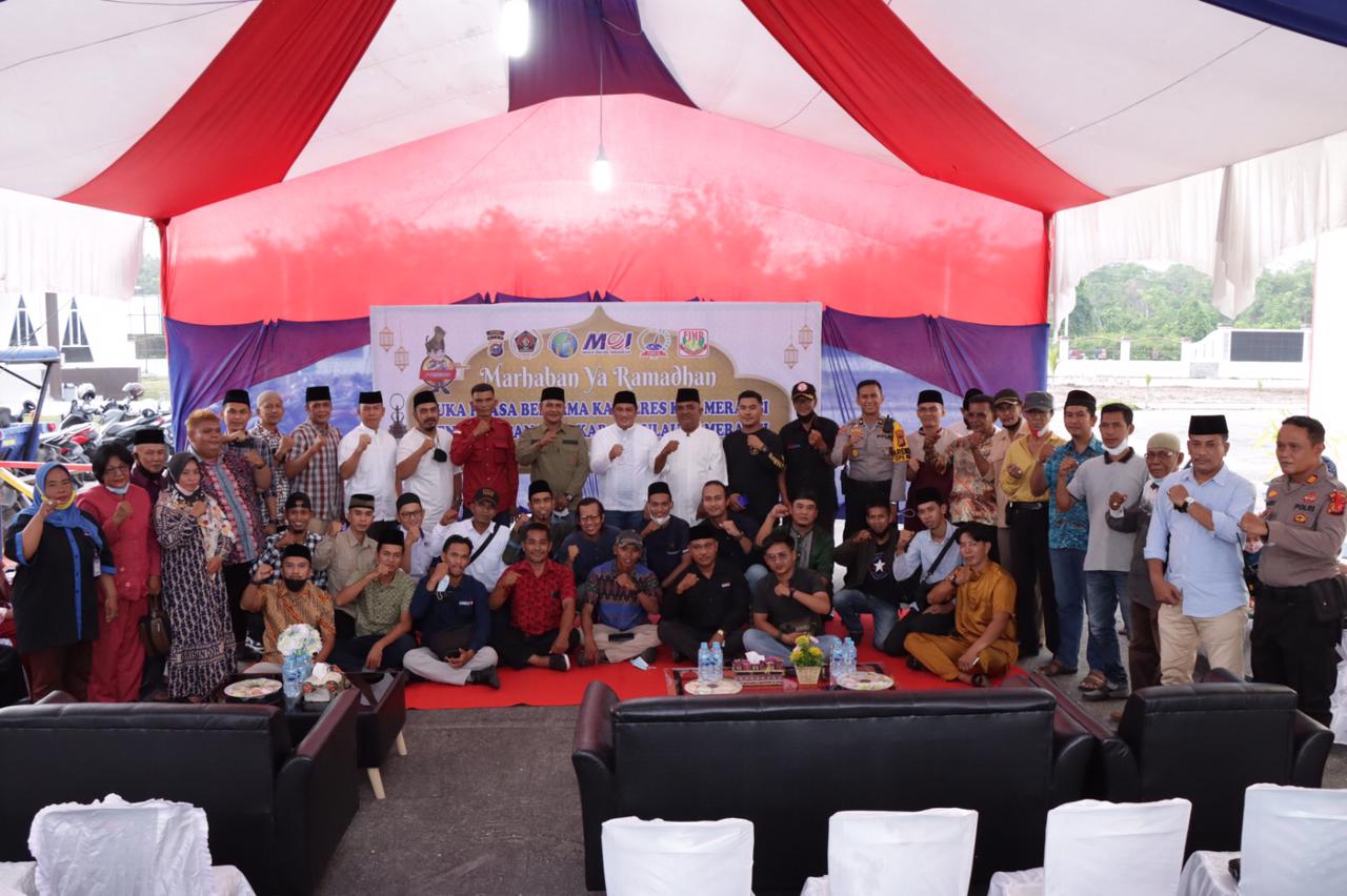 Eratkan Silaturahmi dan Kemitraan, Kapolres Buka Puasa Bersama Insan Pers di Meranti 