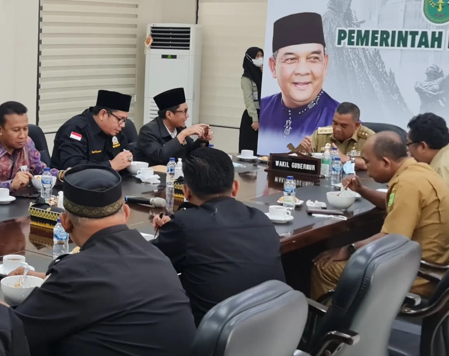 Wagubri sambut baik kedatangan rombongan pengurus LEMTARI Riau
