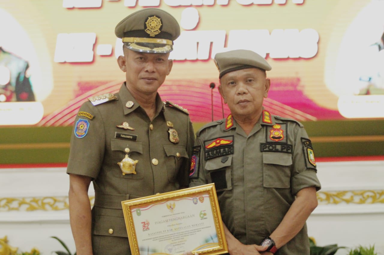 Wabup Meranti H.Asmar Hadiri Acara HUT Satpol-PP ke-72 dan HUT Satlinmas ke-60