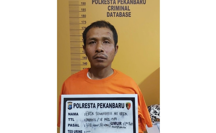 Pria Ditemukan Tewas di Garuda Sakti, Dibunuh Kakak Kandung