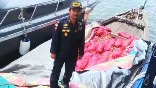 KPPBC Dumai Gagalkan Penyelundupan 12 Ton Bawang Merah Ilegal Asal Negeri Jiran