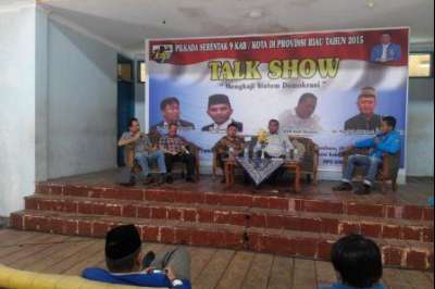KNPI Riau Taja Talk Show dan Deklarasi Moral Pilkada Serentak