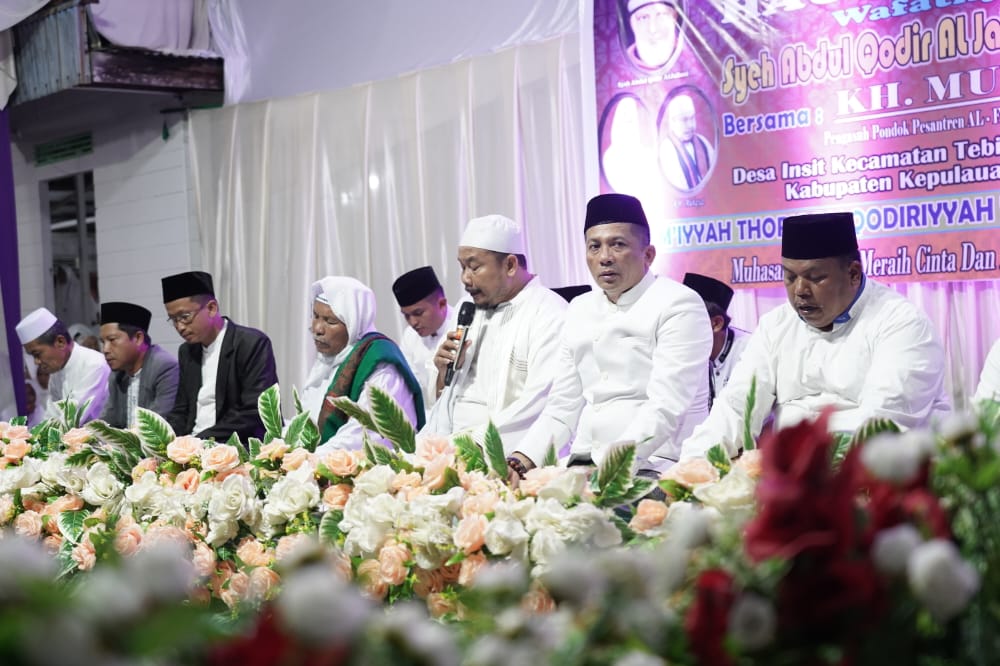 Houl Akbar di Desa Insit Kecamatan Tebingtinggi Barat ini Pesan Bupati Meranti HM Adil