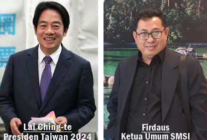 Ketua Umum SMSI  Sampaikan Ucapan Selamat untuk Presiden Taiwan Terpilih