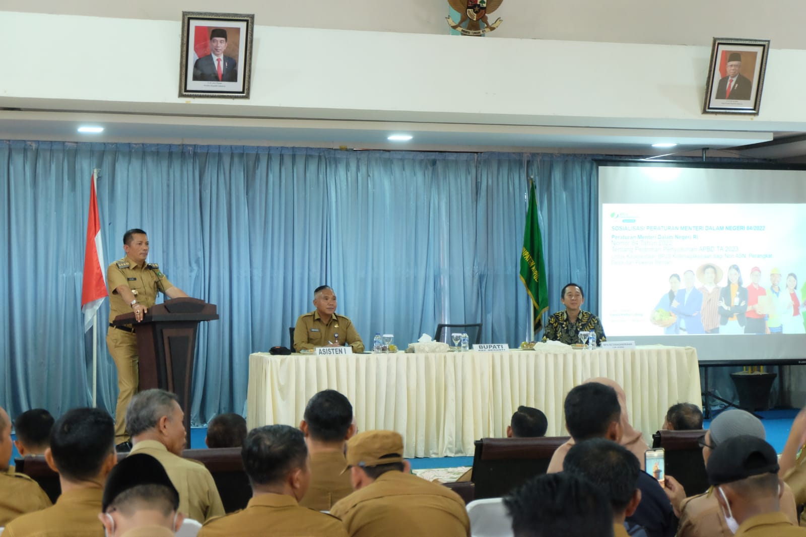 Bupati HM Adil Hadiri Rapat Kordinasi Mekanisme Pendaftaran BPJS ketenagakerjaan di Meranti 