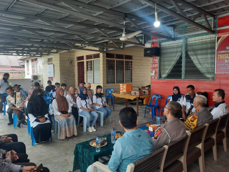 Jumat Curhat, Polres Meranti Ajak LSM RHI Berikan Informasi Gangguan Kamtibmas