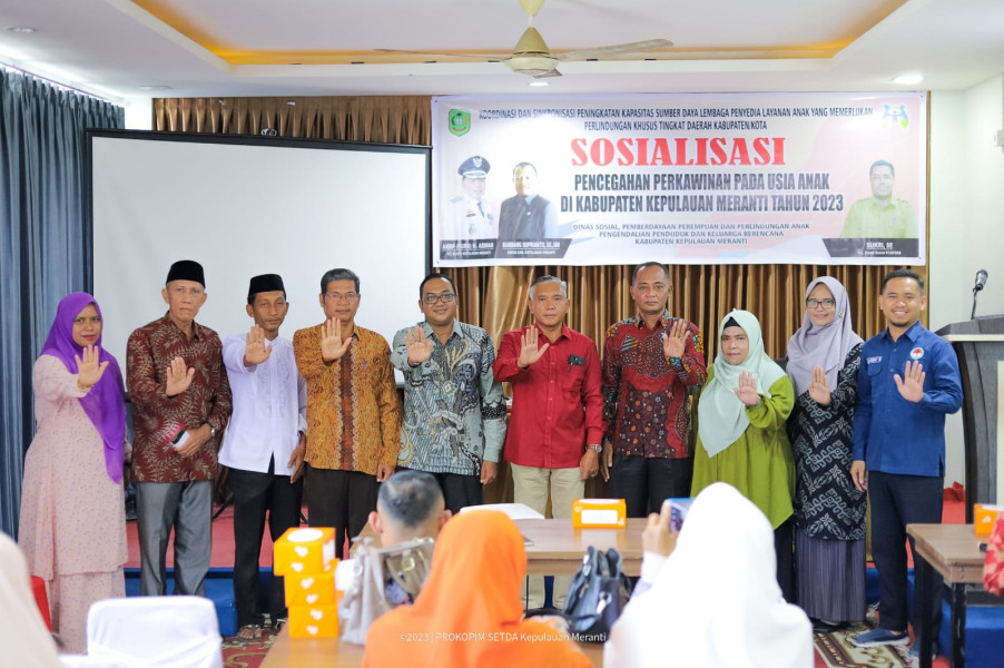 Pemkab Meranti Gelar Sosialisasi Pencegahan Perkawinan Anak Usia Dini