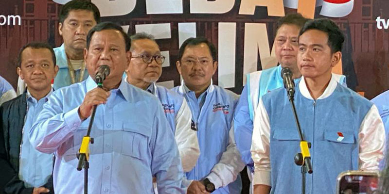 Prabowo: Paslon 1 dan 3 Punya Gagasan Baik, Kami Dukung