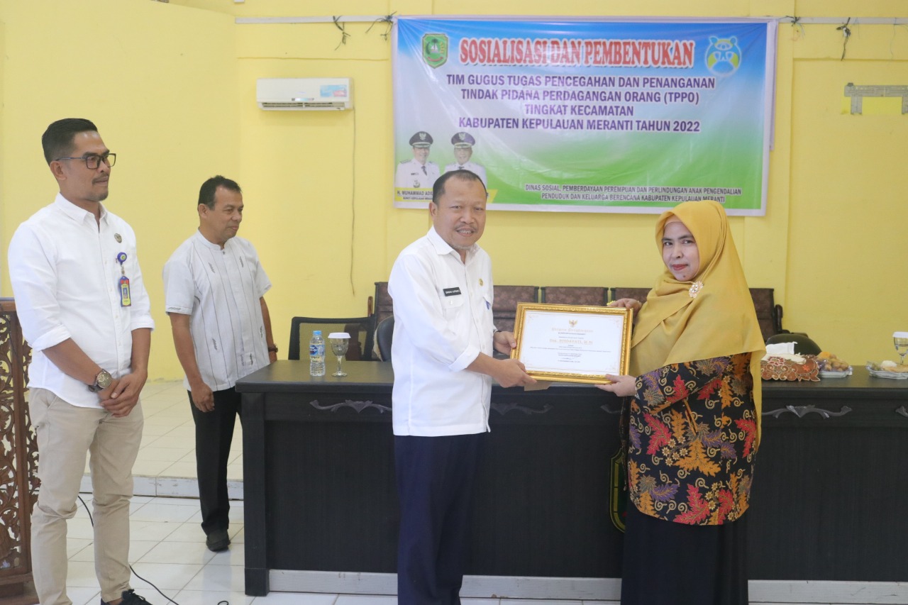 Dinas Sosial P3AP2KB Meranti Gelar Sosialisasi dan Pembentukan Gugus Tugas TPPO