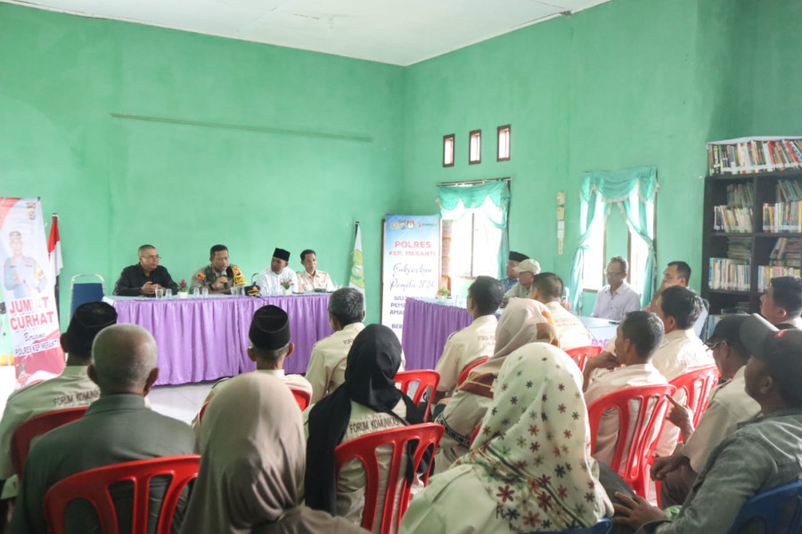 Jum'at Curhat Polres Kepulauan Meranti, Kepolisian Serukan Dukungan Penuh untuk Pemilu 2024