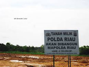 Terungkap, Lahan Mapolda di Jalan Labersa Bukan Milik Pemprov Riau 
