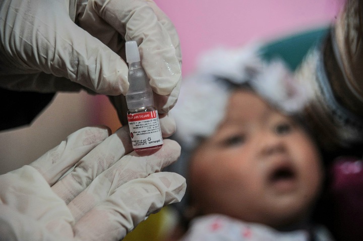 Tak Capai Target, Pekan Imunisasi Polio di Riau Diperpanjang