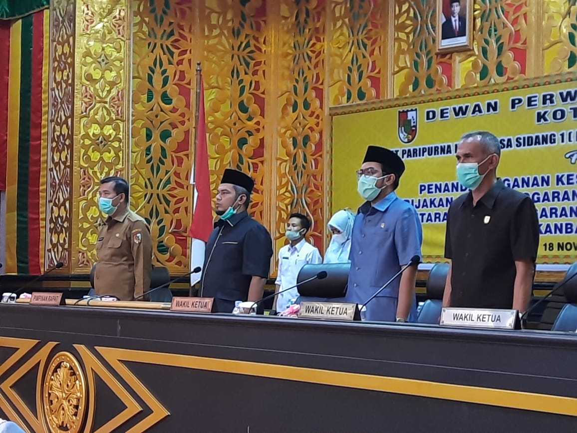 Teken MoU KUA-PPAS, R-APBD Kota Pekanbaru 2021 Diteken Sebesar Rp.2,597 Triliun