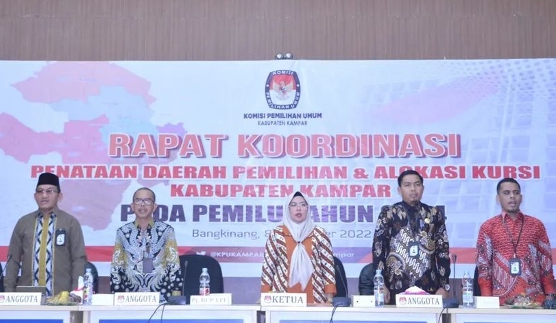 KPU Kampar Umumkan 105 Anggota PPK se-Kampar Untuk Pemilu 2024
