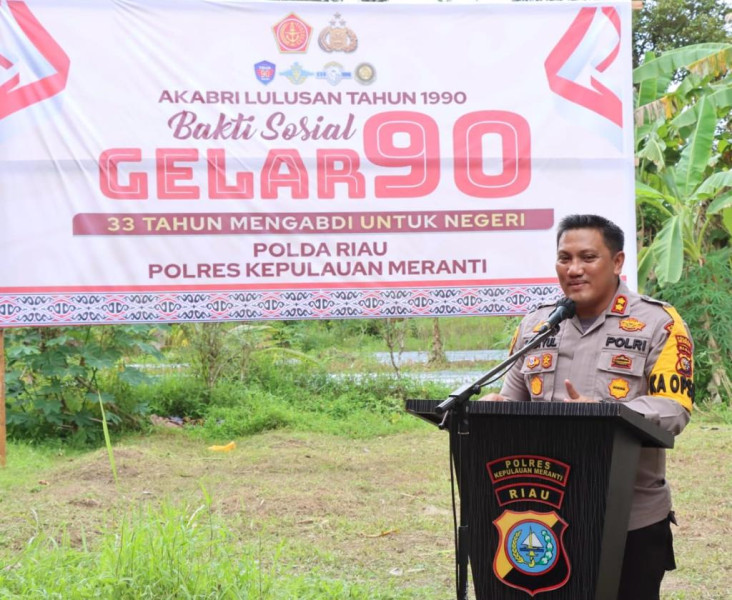 Baksos Akabri 1990, Polres Meranti Bedah Rumah Salah Seorang Warga Desa Gogok