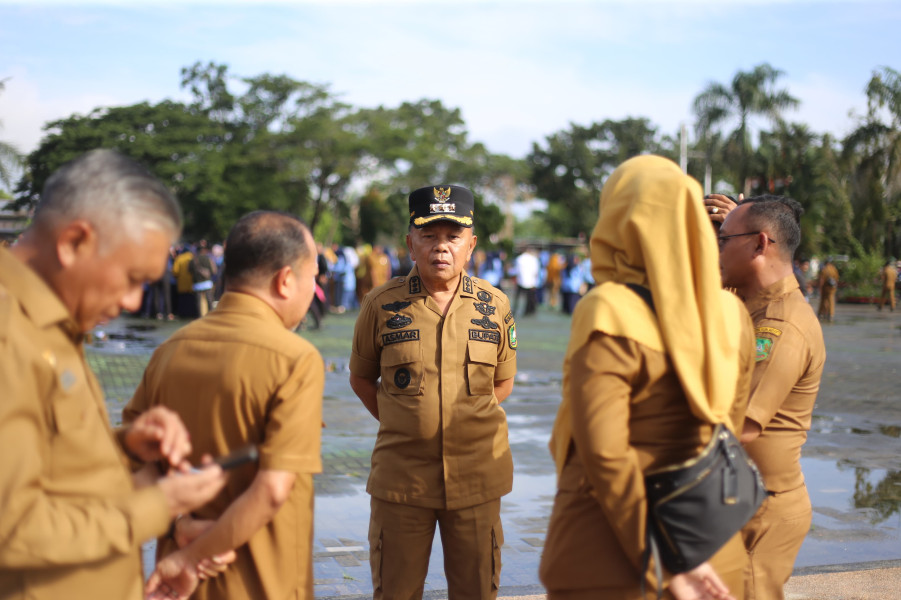 Pimpin Apel Perdana Awal Tahun 2024, Plt Bupati Asmar Ingatkan Kedisiplinan ASN
