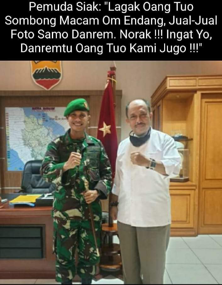 Pemuda Siak: 'Om Endang Tipikal Oang Tuo Sombong dan Norak!