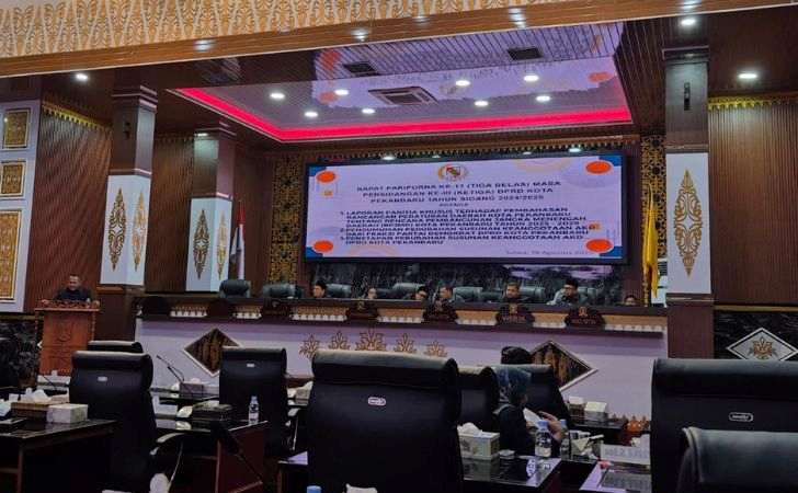 Hanya 40 Anggota DPRD Pekanbaru Hadir Di Paripurna, Tiga Beri Catatan Khusus