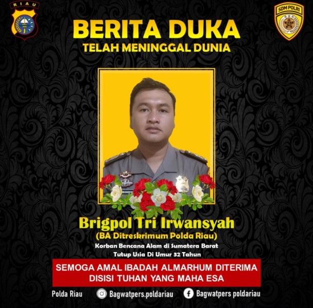 Personel Polda Riau Korban Longsor di Lintas Padang-Bukittingi