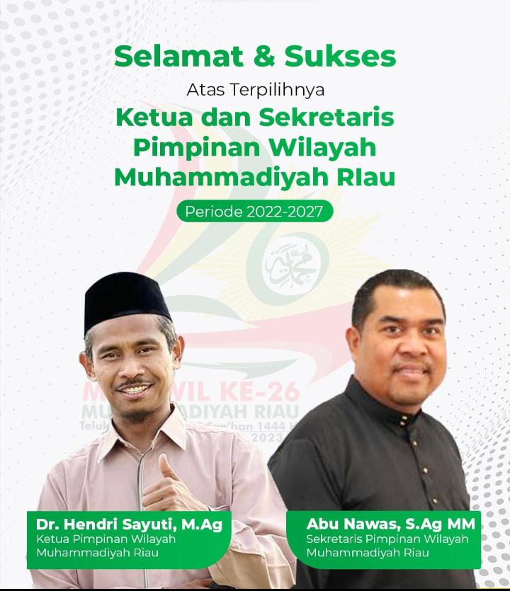 Hendri Sayuti Pimpin PW Muhammadiyah Riau
