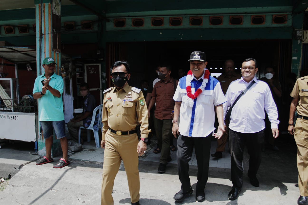 Wabup Meranti H.Asmar Sambut Kedatangan Wabup Inhil Di Meranti