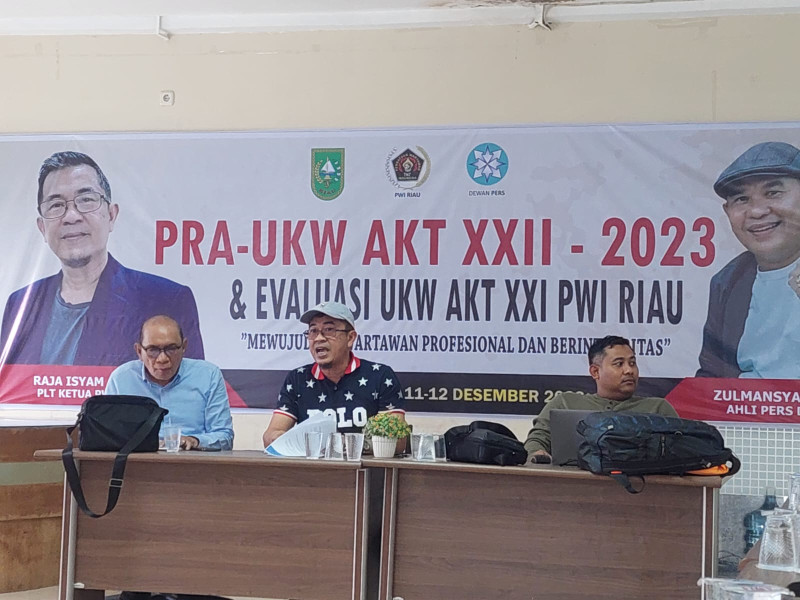 Pelantikan Kepengurusan PWI Riau Tahun 2023-2028 Dijadwalkan Januari 2024