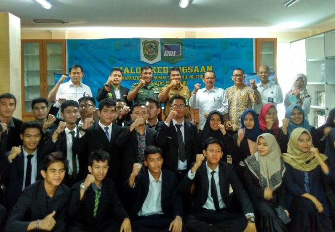 Korem 031/WB Sampaikan Materi Wawasan Kebangsaan ke Mahasiswa