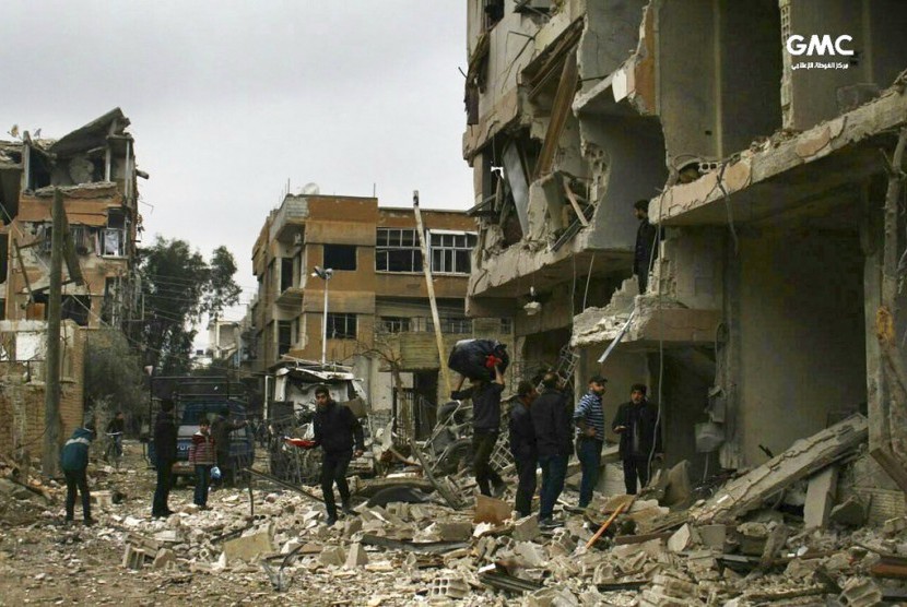 Bantuan PBB Mulai Tinggalkan Ghouta Timur