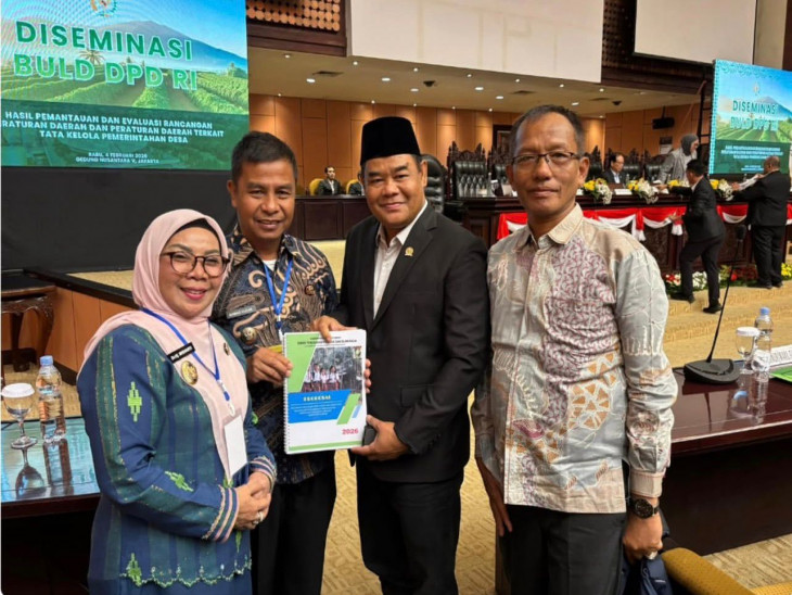 Bupati dan Wabup Kampar Hadiri Diseminasi BULD DPD RI di Kompleks Parlemen Senayan, Jakarta