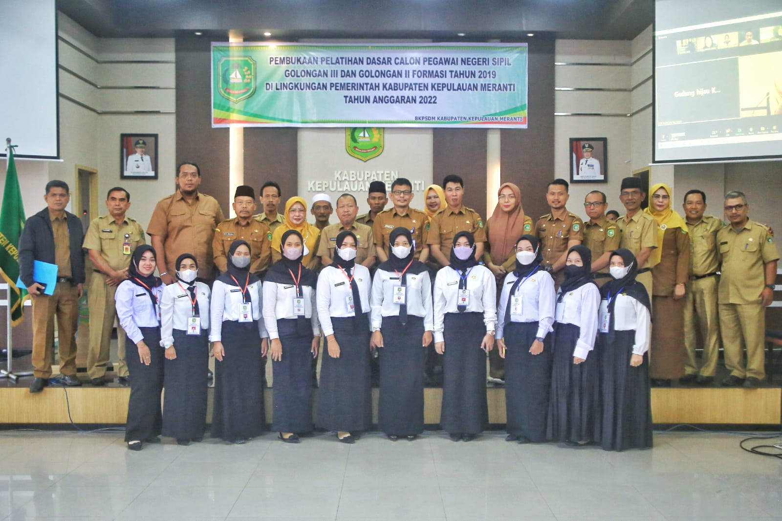 Secara Virtual Bupati Kepulauan Meranti Buka Latsar CPNS Gol III dan II Formasi Tahun 2019