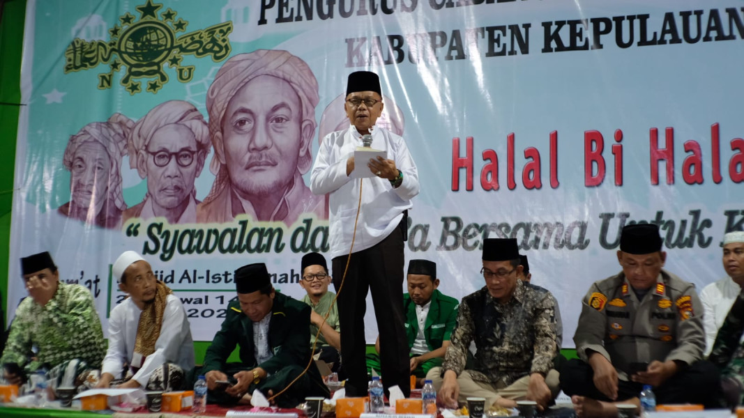 Plt. Bupati Asmar Hadiri Halalbihalal NU Meranti