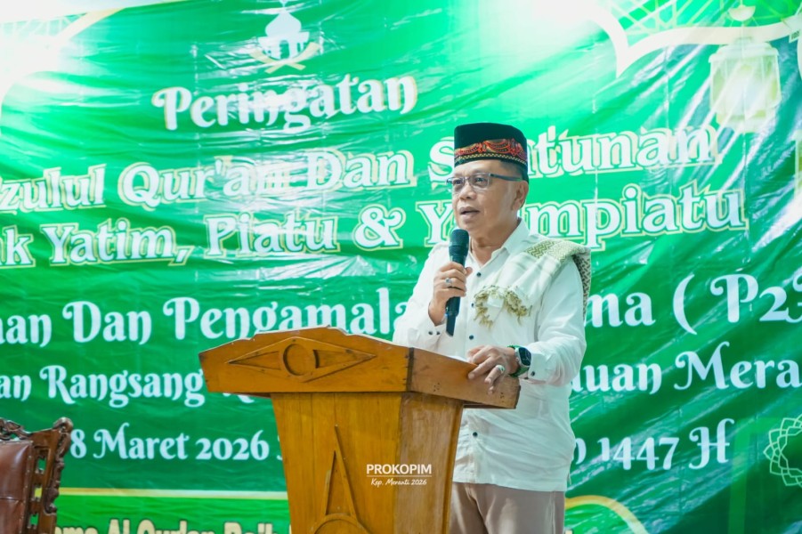 Bupati Asmar Safari Ramadan di Desa Wonosari Rangsang