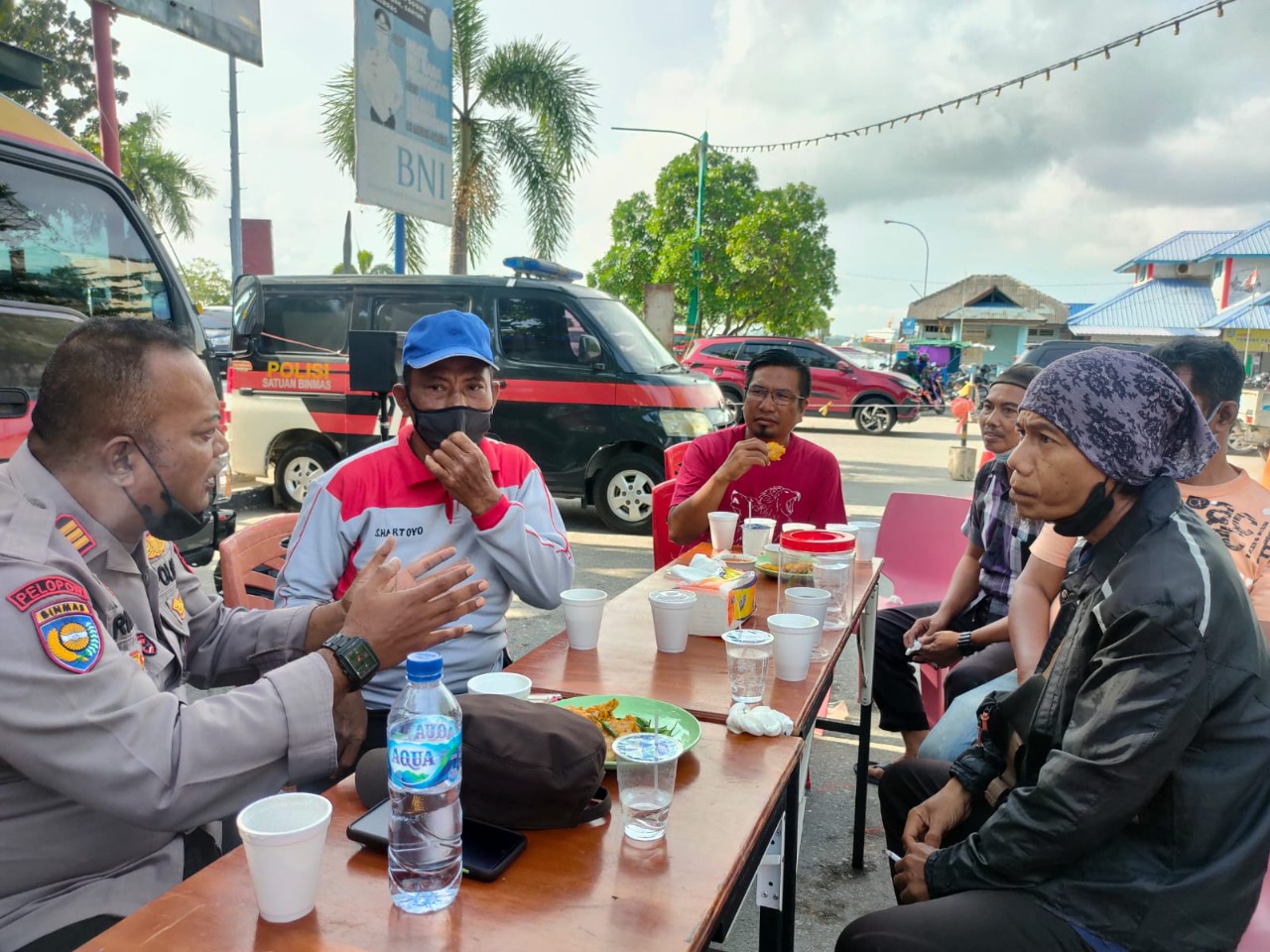 Kapolres Karimun Bersama Kasat Binmas Lakukan Sarling.