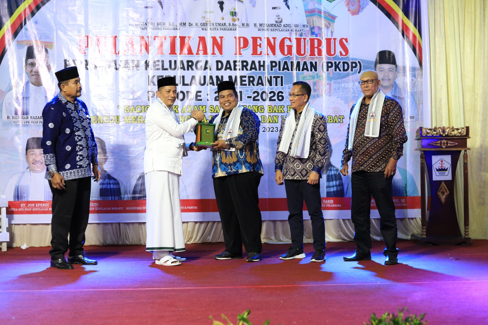 Pelantikan Pengurus DPP PKDP Meranti Priode 2021-2026, Bupati Padang Pariaman Datang