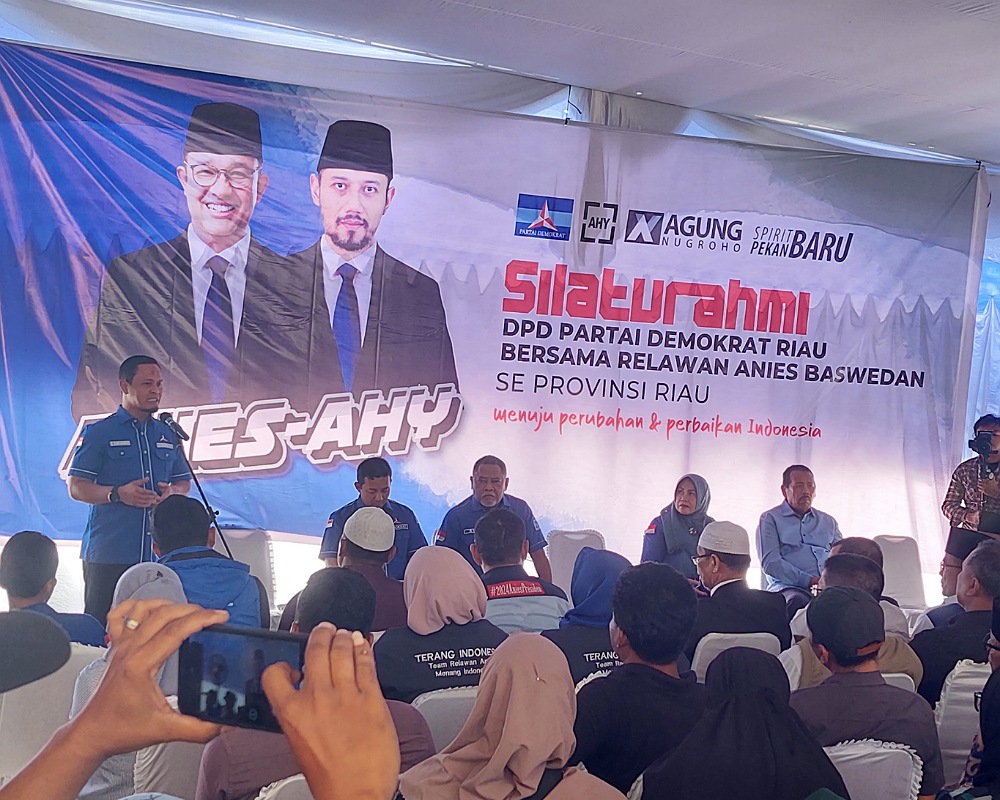 Relawan Anies di Riau Deklarasikan Anies-AHY, Agung: Hasil Survey Sangat Kuat