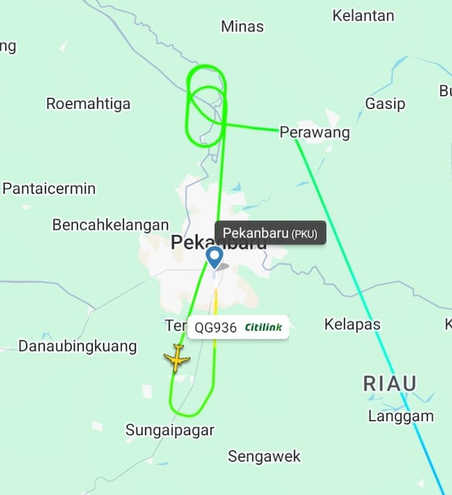 Kabut Pekat, Pesawat Citilink Sempat Berputar-putar Sebelum Mendarat di Pekanbaru
