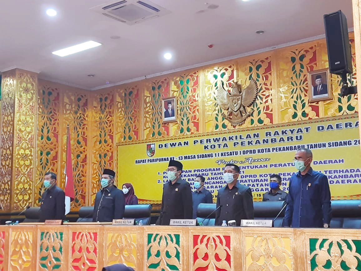 DPRD Kota Pekanbaru Sahkan APBD 2021 Rp.2,597 Triliun