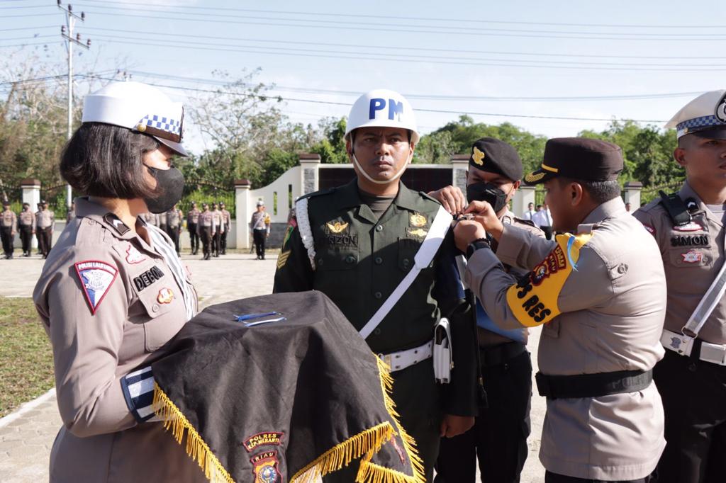 Polres Meranti Laksanakan Apel Gelar Pasukan Operasi Zebra Lancang Kuning 2022