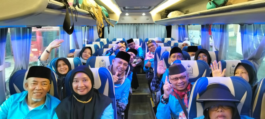 Jemaah Haji Kloter BTH 03 Mulai Diberangkatkan ke Tanah Air