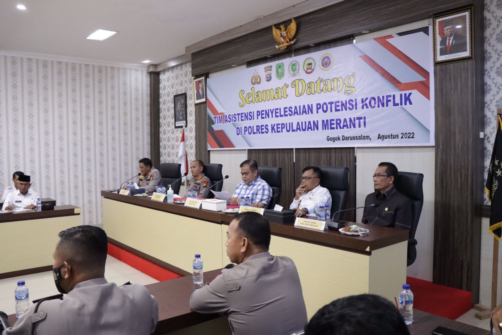 Bersama Tim dari Polda Riau, Polres dan Pemkab Meranti Gelar Asistensi Penyelesaian Konflik