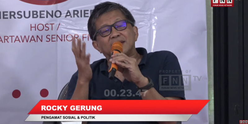 Rocky Gerung: Ia Gantikan Peran Partai Oposisi Menggeleng kepada Kekuasaan