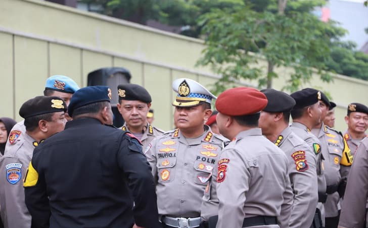 Kerahkan Lepas 1.615 Personel Gabungan, Kaopsda OMP LK: Kawal Pilkada Se-Riau